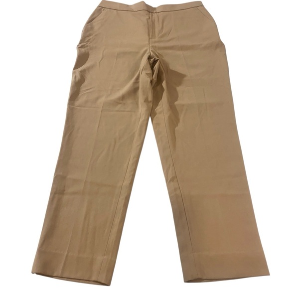 Banana Republic Women’s Size 10 Khaki Dress Stretch Straight Leg Career Pants - Picture 2 of 12